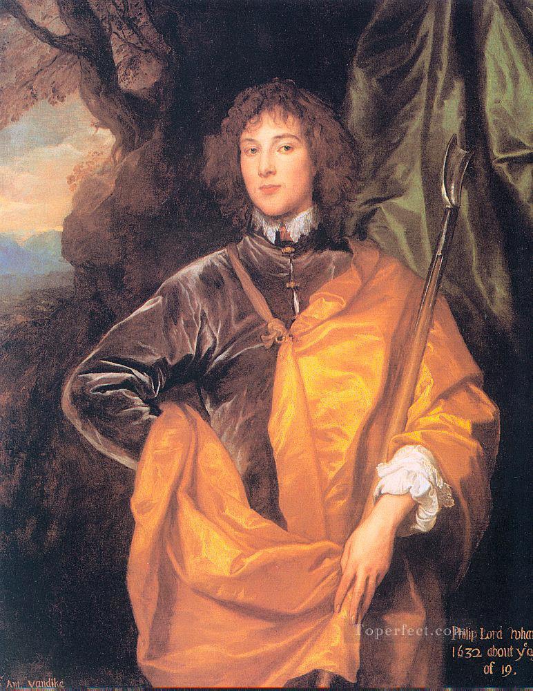 Philip Fourth Lord Wharton Baroque court painter Anthony van Dyck Oil Paintings